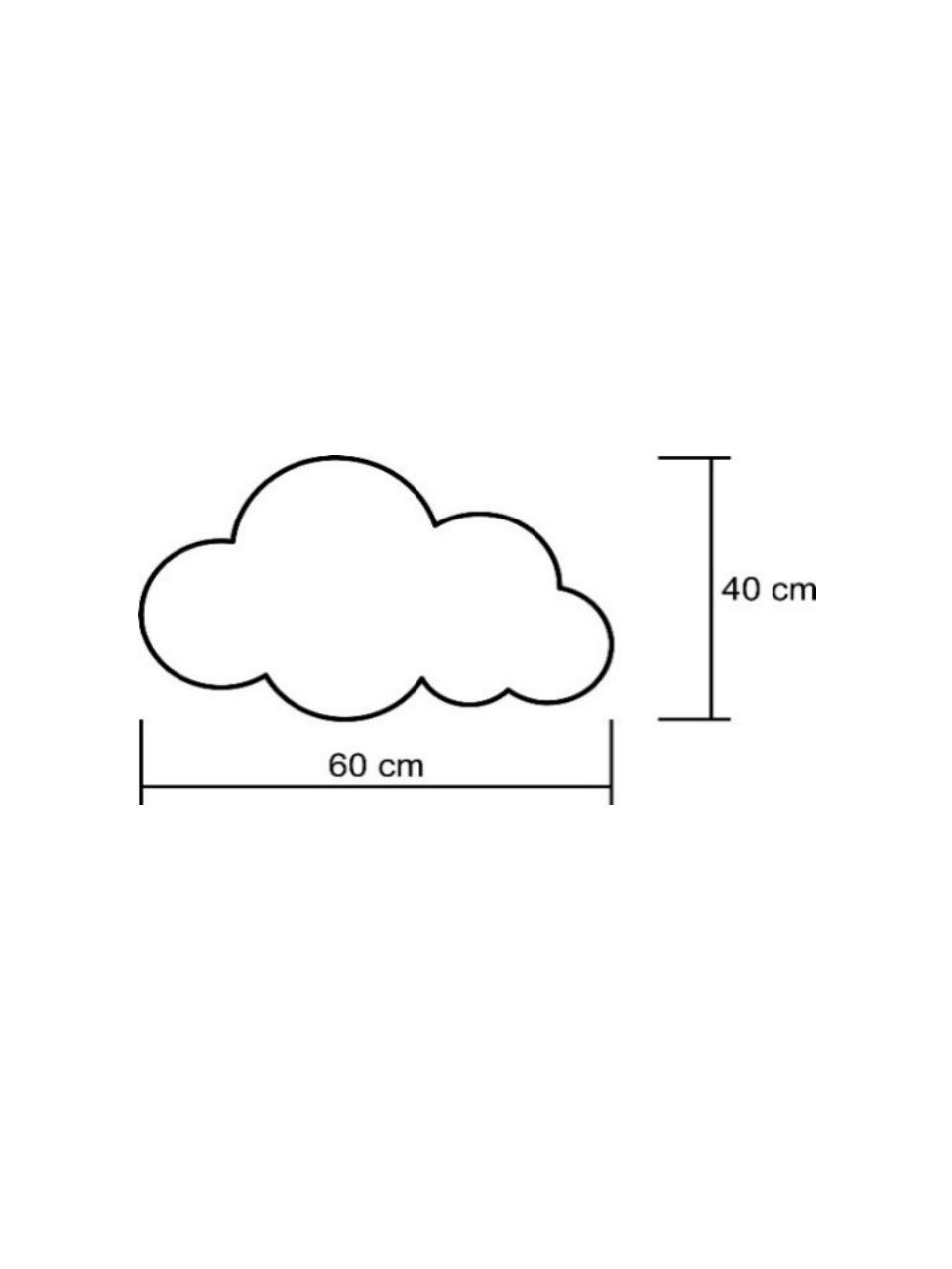 Arandela Infantil Nuvem Colorida - Iluminação Indireta Aconchegante